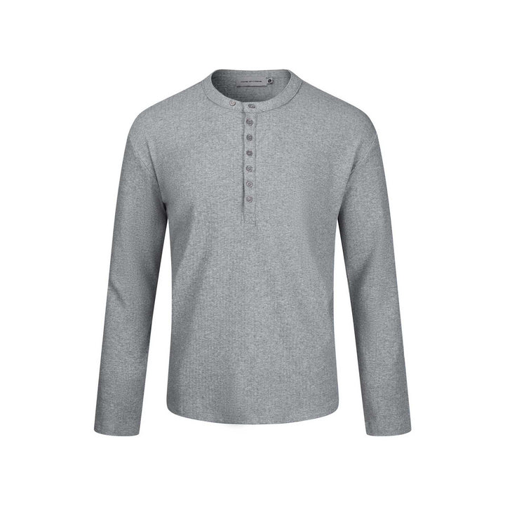 Herren Thermo-Waffelshirt mit Henley-Knopfleiste Echoarchiv
