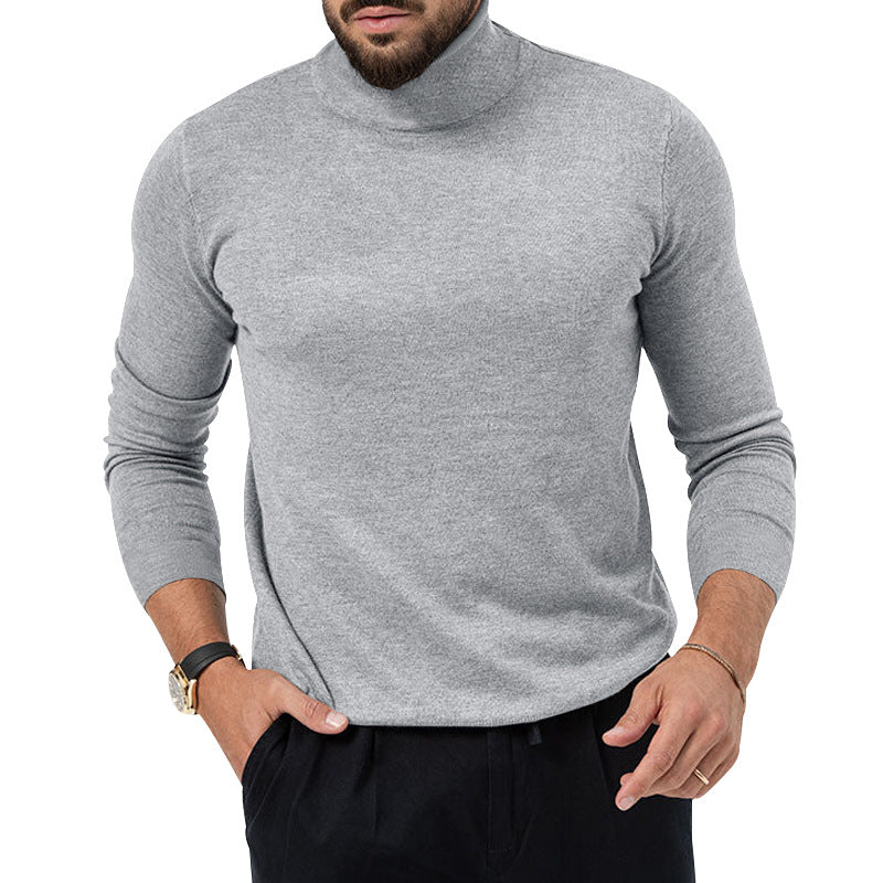 Herren eleganter Rollkragenpullover aus hochwertiger Wolle Echoarchiv