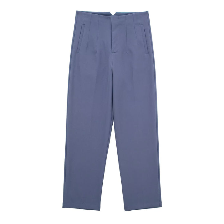 Damen Hochtaillierte tapered Anzughose mit Bügelfalte und Paspeltaschen Echo Archiv