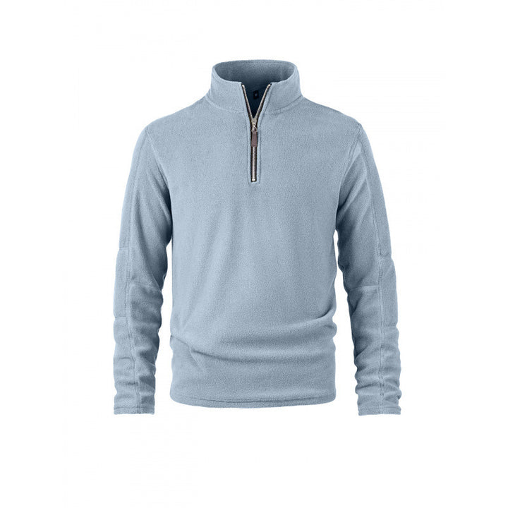Herren Fleecepullover mit halbem Reißverschluss und Stehkragen Echoarchiv