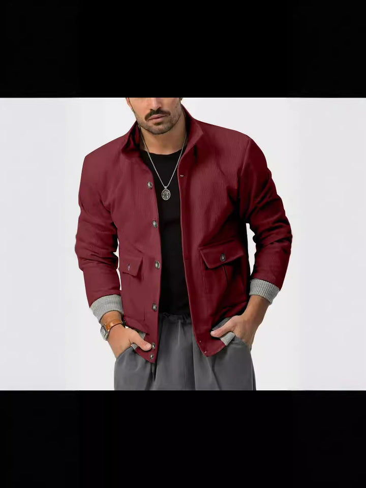 Herren Cordjacke mit lässigem Schnitt und praktischen Taschen Echoarchiv