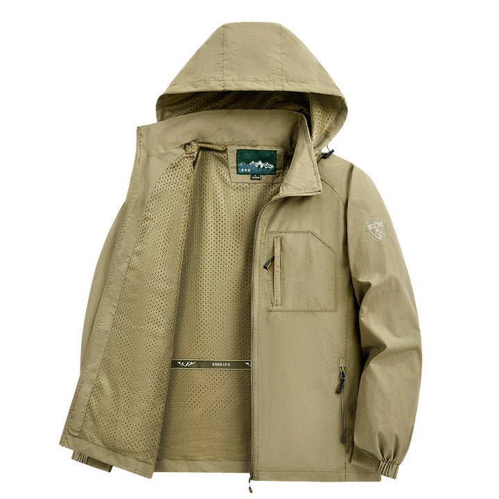 Herren Leichte und atmungsaktive Outdoorjacke mit Kapuze Echo Archiv