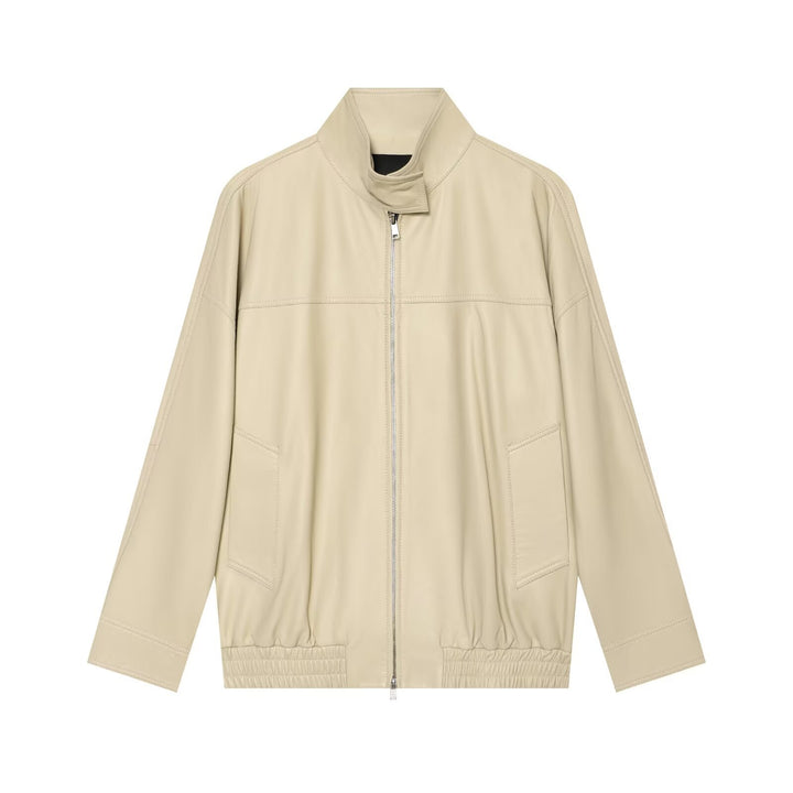 Damen Oversize Kunstleder-Blousonjacke mit Stehkragen Echo Archiv