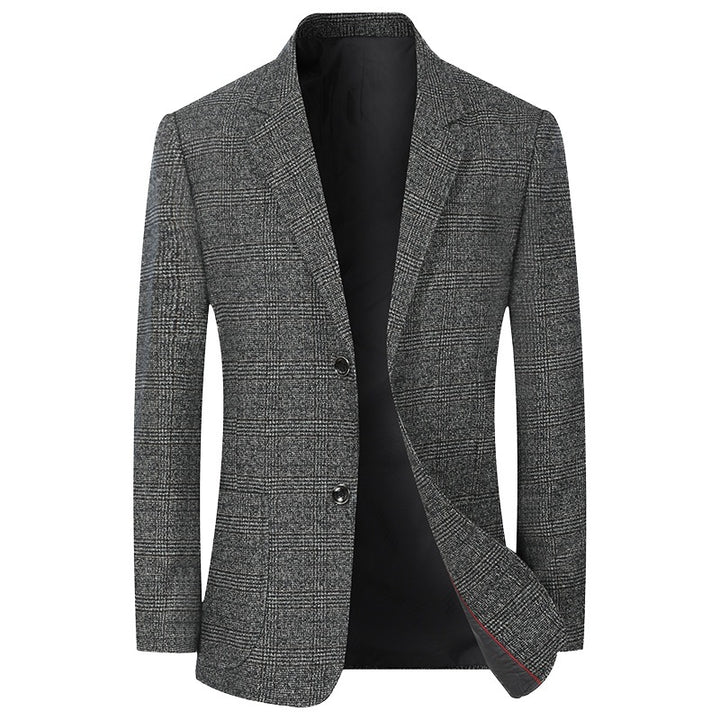 Herren Business-Casual Sakko mit Glencheck und leichtem Stretch – Tianoro