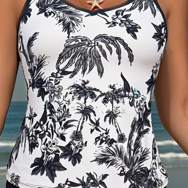 Damen Tankini mit floralem Muster und kurzen Hosen Echo Archiv