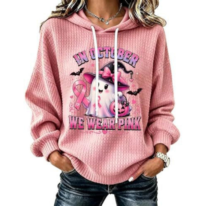 Damen Lustiger Kapuzenpullover mit Gruselmotiven Echoarchiv