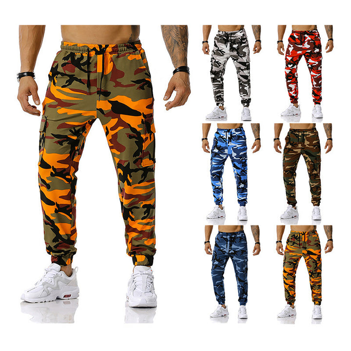 Herren Camouflage Cargo-Hose mit elastischem Bund und praktischen Seitentaschen Echoarchiv