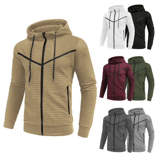 Herren stylische Jacke mit strukturiertem Design und praktischem Reißverschluss Echoarchiv