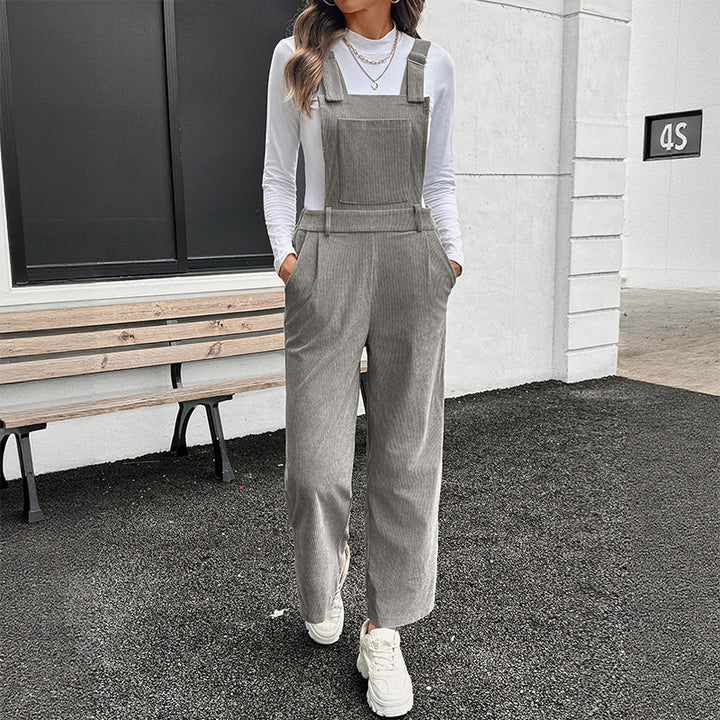 Damen Lässiger Baumwoll-Jumpsuit mit breiten Beinen Echo Archiv