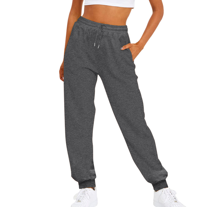 Damen nan komfortable Jogginghose mit Kordelzug Seitentaschen und geripptem Knöchelabschluss Echo Archiv