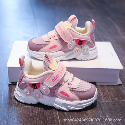 Damen Sportliche Kindersneaker mit praktischem Klettverschluss und bunten Applikationen Echo Archiv
