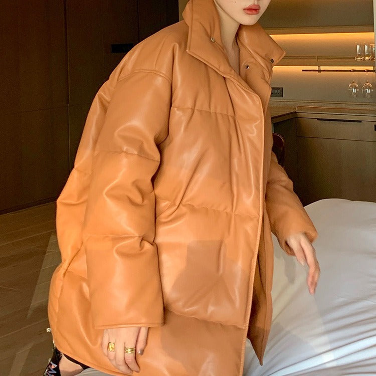 Damen Modische Oversized Daunenjacke Echoarchiv