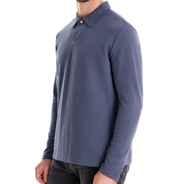 Herren langärmliges Polo-Shirt mit eleganter Knopfleiste und sportlichem Schnitt Echoarchiv