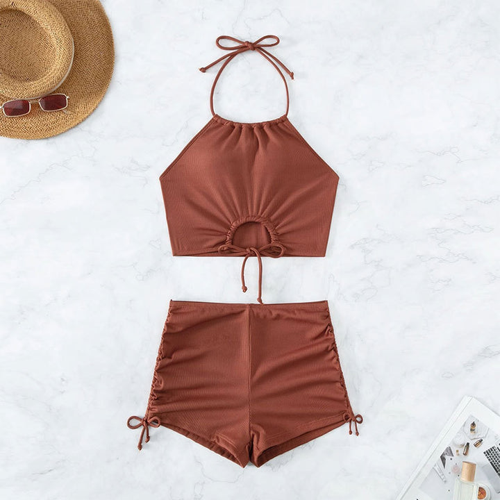 Damen Sportlicher Bikini-Shorts-Set Echo Archiv