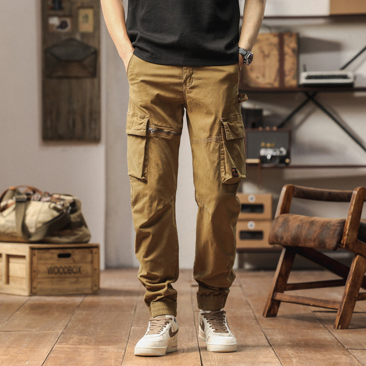 Herren Carpenter-Style Cargohose mit Zip-Knöchel, verstärkten Kniepaneelen und multifunktionalen Taschen Echo Archiv