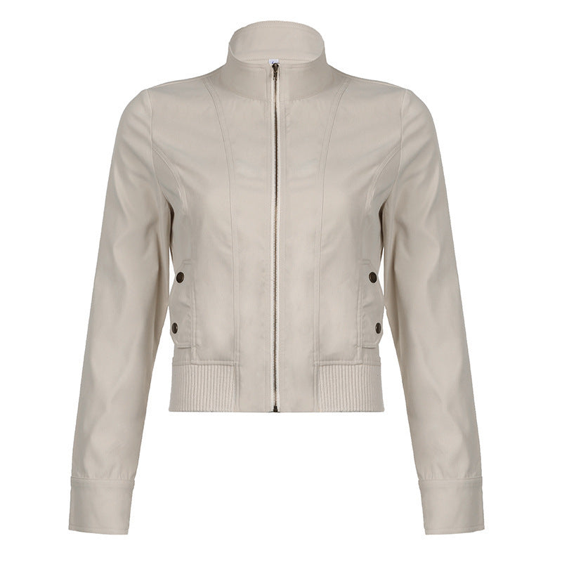 Damen Kurzjacke im Blouson‑Stil mit Stehkragen und Reißverschluss Echo Archiv