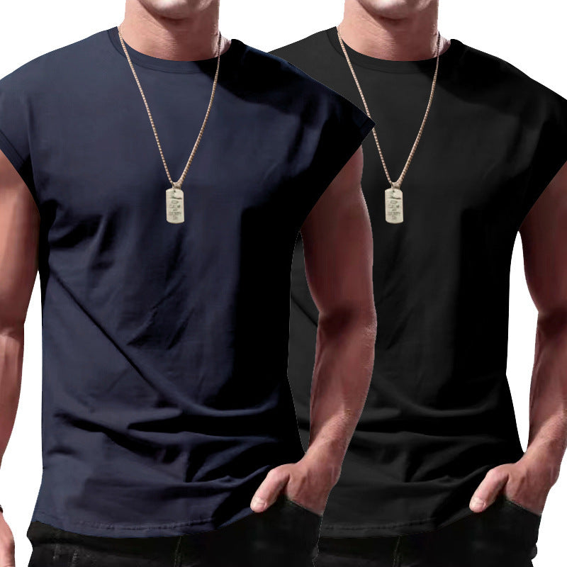Herren ärmelloses T-Shirt im lässigen Look mit Rundhals Echoarchiv