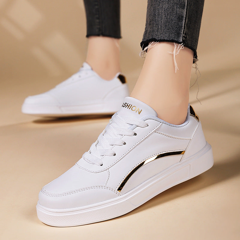 Unisex nan urbaner niedriger City-Sneaker mit veganem Kunstleder, dezenter Metallic-Zierkante und stoßdämpfender EVA-Laufsohle Echo Archiv