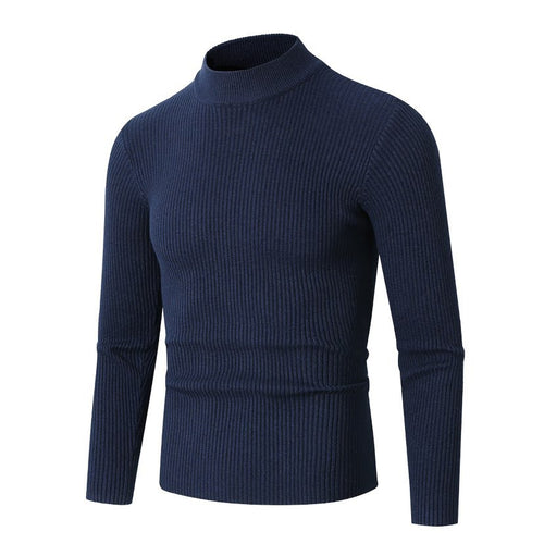 Herren Rollkragenpullover aus hochwertiger Rippenstruktur Echoarchiv
