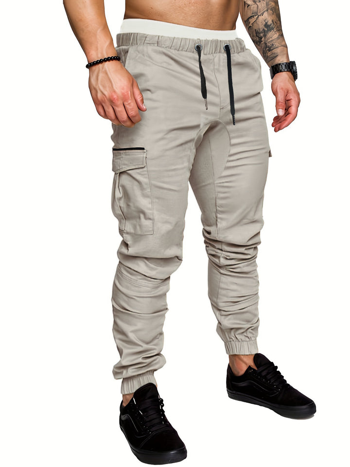 Herren Cargo-Hose mit elastischem Bund und praktischen Taschen Echoarchiv