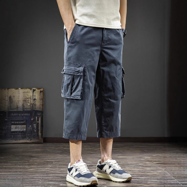 Herren Cargo-Shorts mit vielen Taschen und elastischem Bund Echoarchiv
