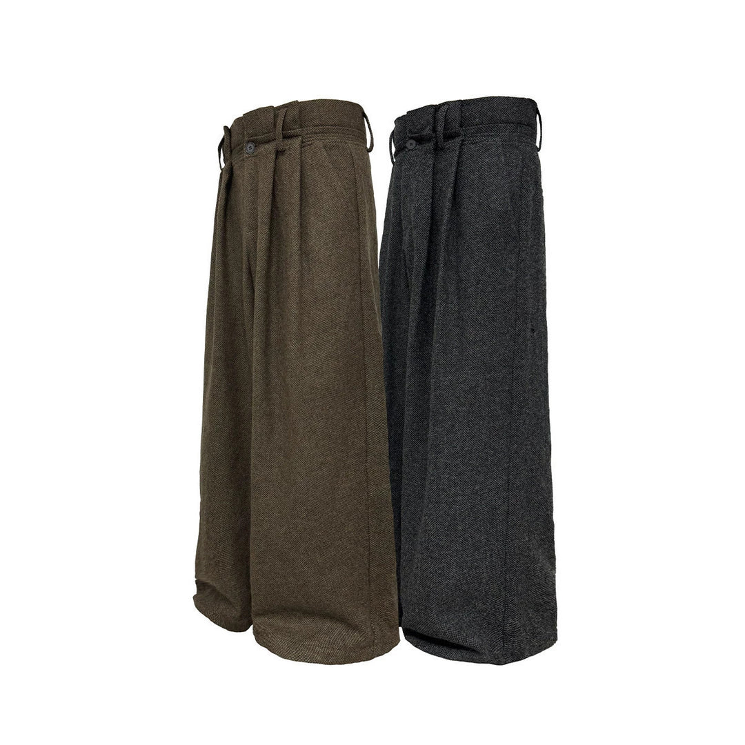 Damen Weitgeschnittene Wollhose Echoarchiv