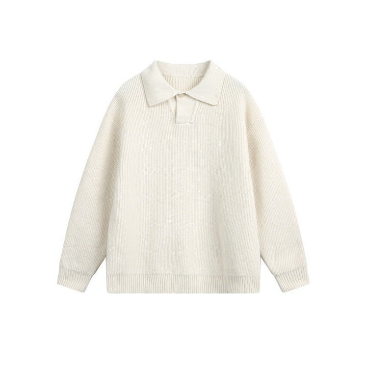 Damen Grobstrick-Polo mit Kentkragen und Oversize-Silhouette Echoarchiv