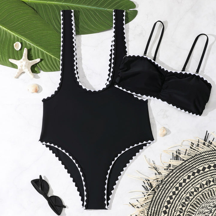 Damen Eleganter Cut-Out Badeanzug mit modischem Design Echo Archiv