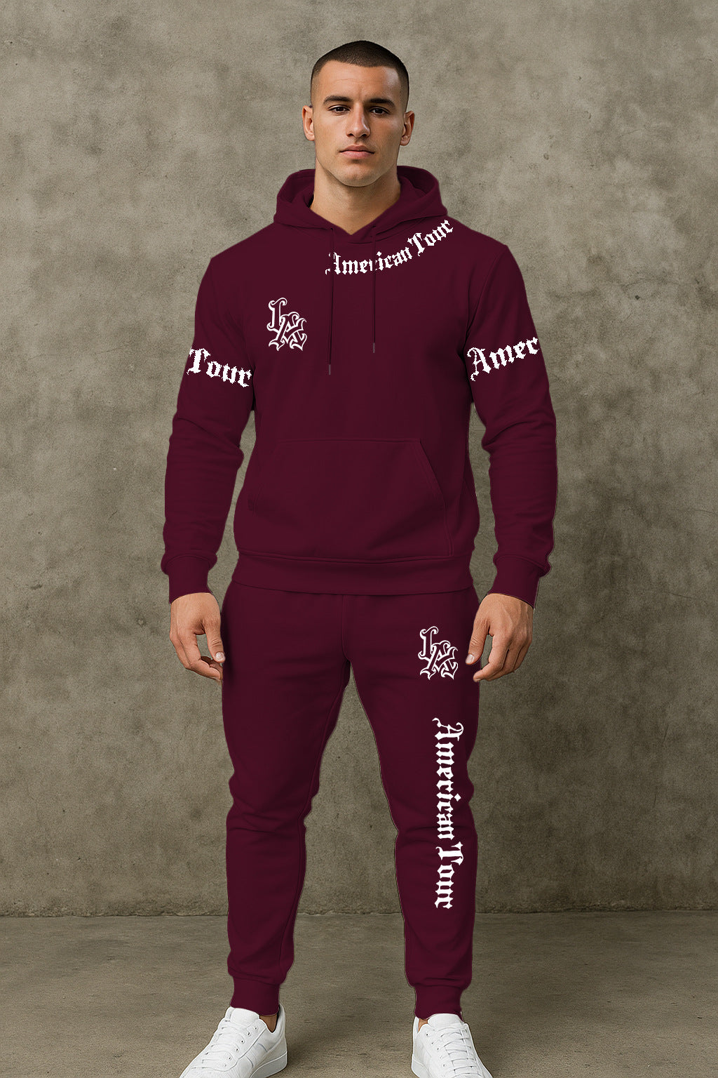 Herren Urbaner Hoodie und Jogginghose Set Echoarchiv