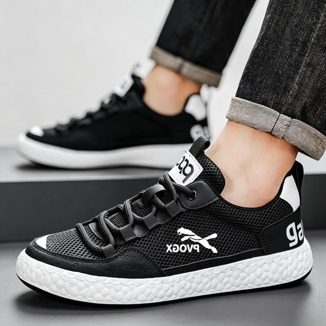 Herren Sportliche Mesh-Sneaker mit Atmungsaktivem Design Echoarchiv