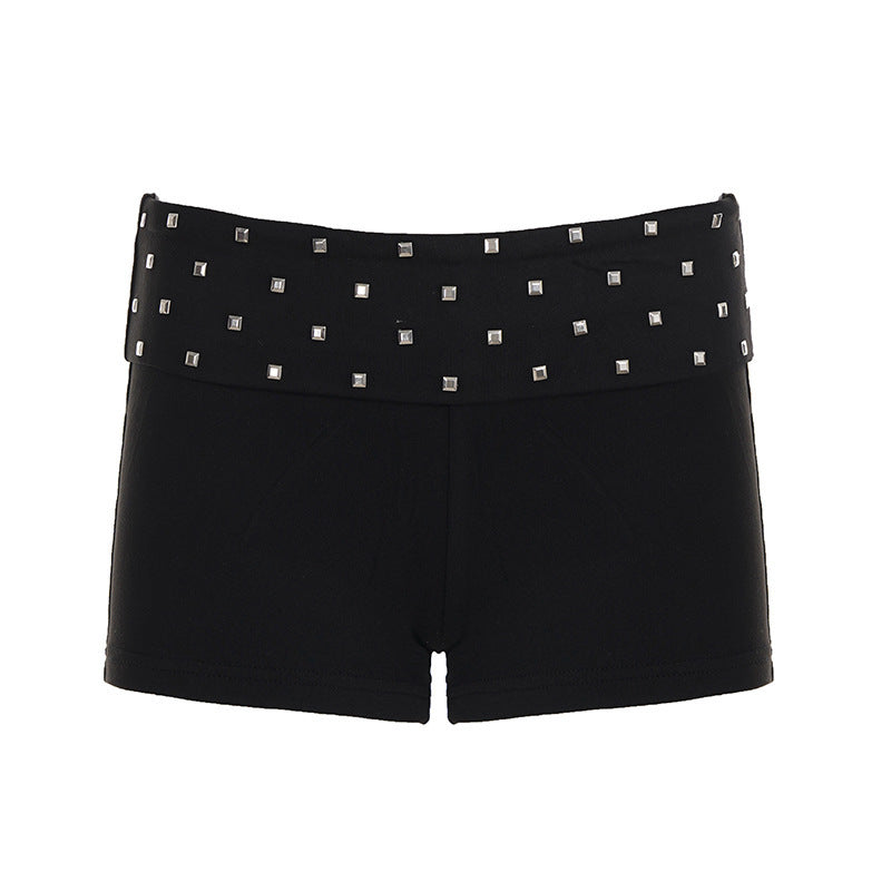 Damen modische Shorts mit glitzerndem Steinbesatz Echo Archiv