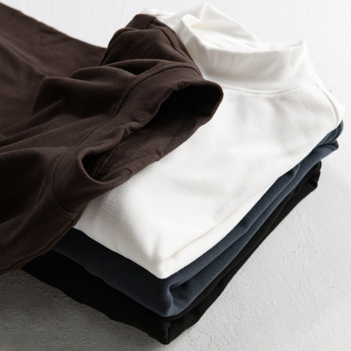 Herren Langärmeliges Feines Baumwollshirt mit Stehkragen und Relaxed-Fit Echoarchiv
