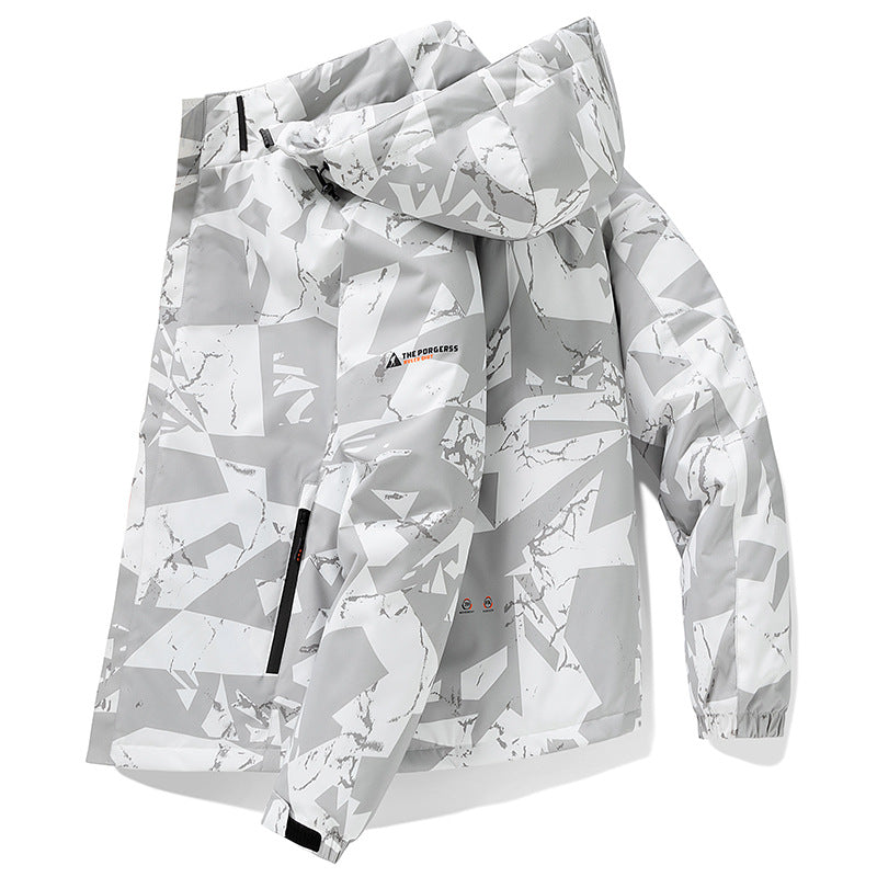 Herren urbane Funktionsjacke mit Kapuze Echo Archiv