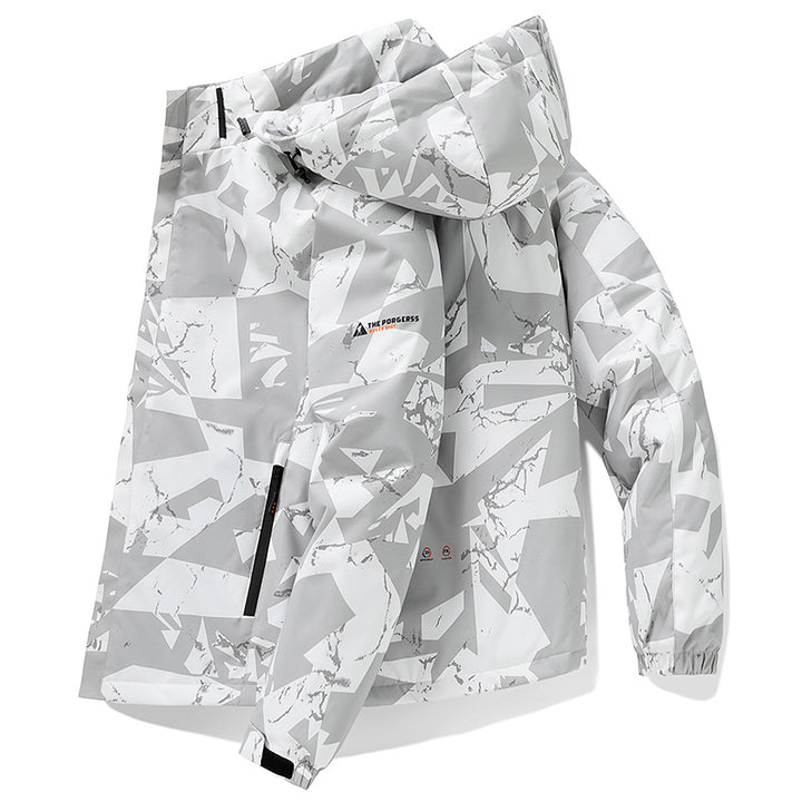 Herren urbane Funktionsjacke mit Kapuze Echo Archiv