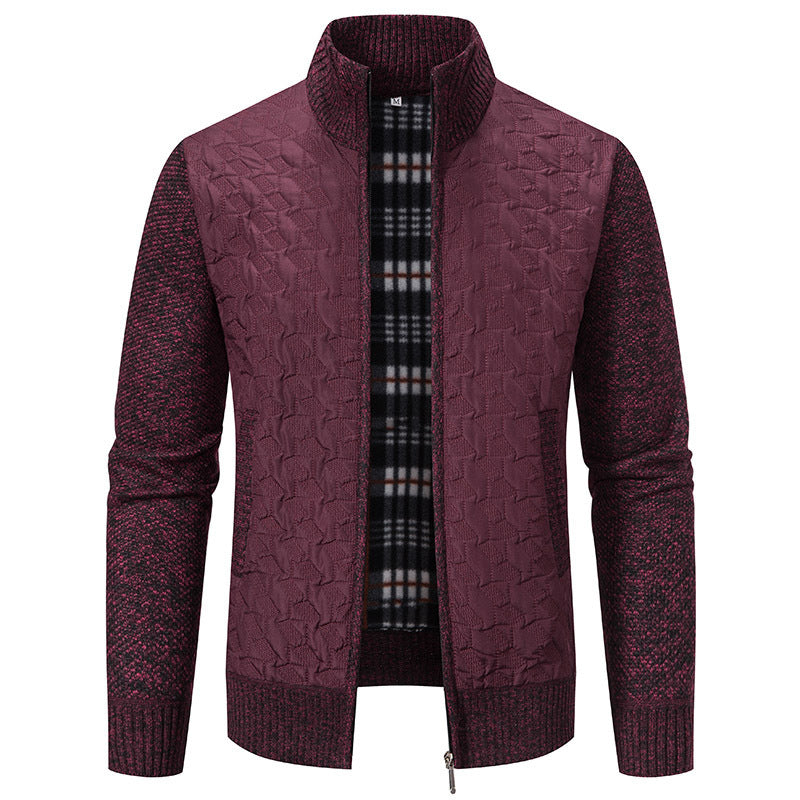 Herren Übergangsjacke mit hohen Kragen und gesteppter Innenseite Echoarchiv