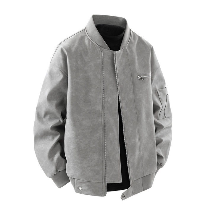 Herren elegante Bomberjacke mit vielseitigen Taschen Echoarchiv