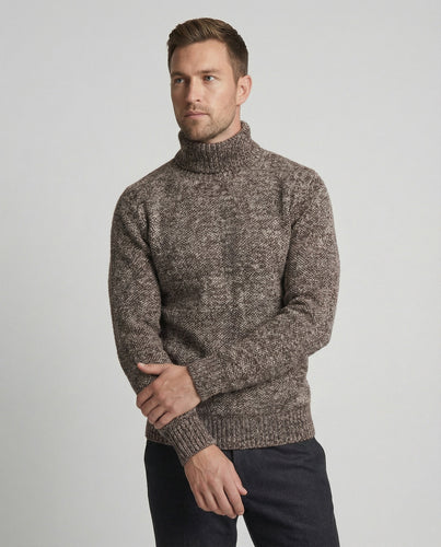 Herren Rollkragenpullover aus weicher Strickware Echoarchiv