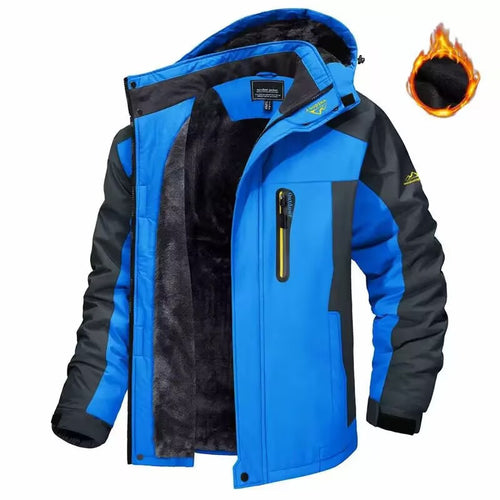 Herren Trekkingparka mit warmem Teddyfutter, abnehmbarer Kapuze und wasserdichter Softshell-Außenschicht Echoarchiv