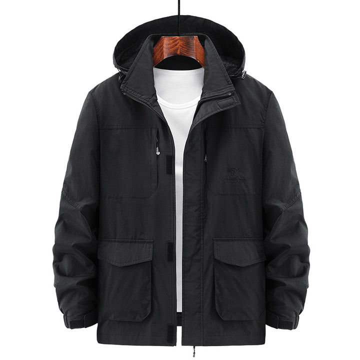 Herren Leichte Utility-Jacke mit Kapuze Echo Archiv