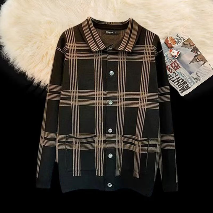 Damen Karierte Hemdjacke mit praktischen Taschen und eleganter Knopfleiste Echoarchiv