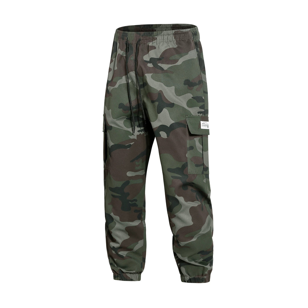 Herren Cargohose im Joggerstil mit Camouflage, Tunnelzugbund & elastischen Knöchelbündchen Echo Archiv