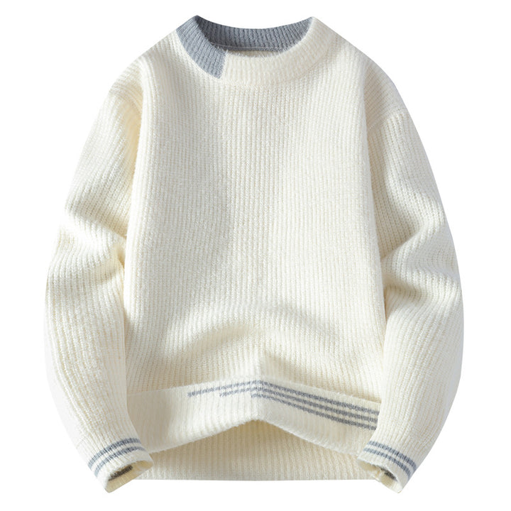 Damen Gemütlicher Strickpullover mit strukturiertem Muster Echoarchiv