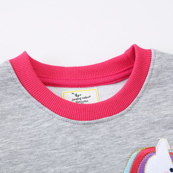 Mädchen Sweatshirt mit buntem Einhorn-Motiv Echo Archiv
