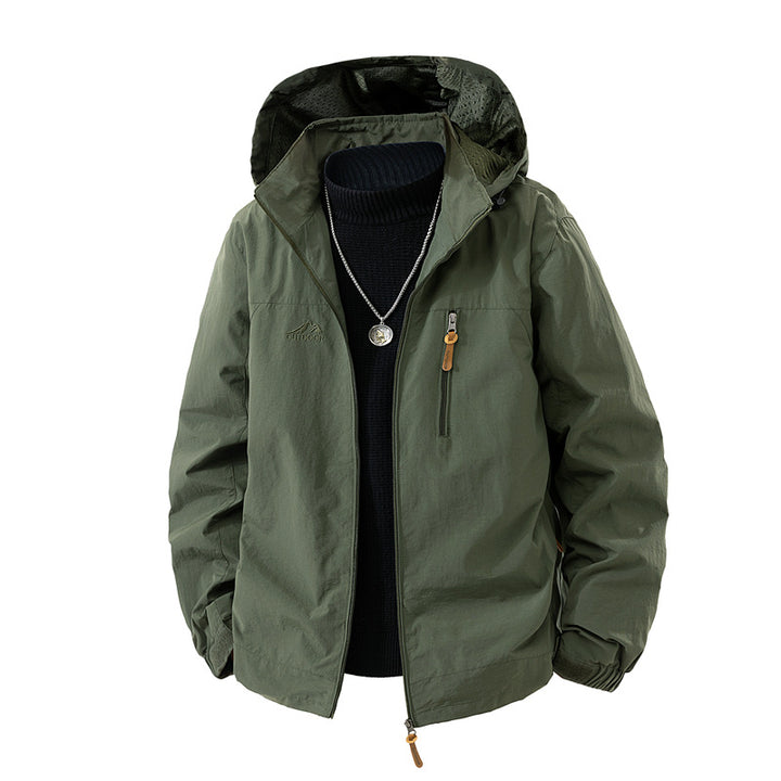 Herren Outdoor-Jacke mit Kapuze und praktischen Taschen Echo Archiv
