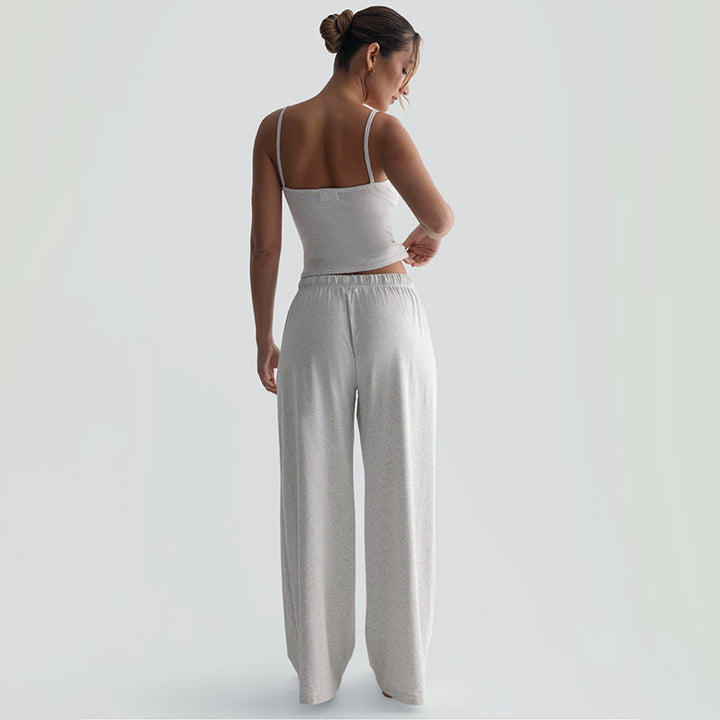 Damen Legere Lounge-Hose und Top Set Echoarchiv