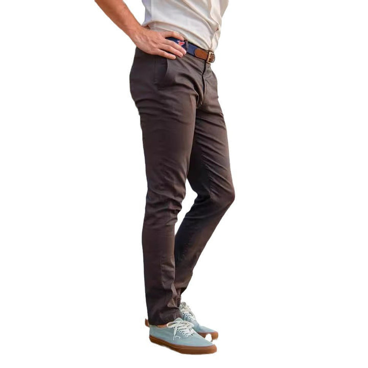 Herren Slim-Fit Chinohose aus atmungsaktivem Material Echoarchiv