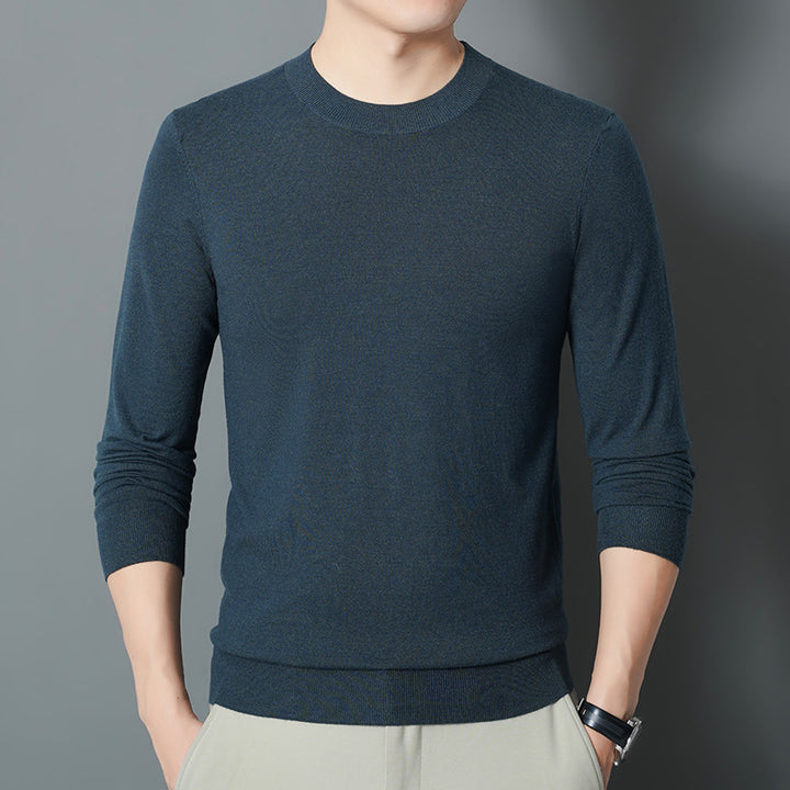 Herren Feiner Rundhalspullover aus Feinstrick mit schmaler Silhouette Echo Archiv