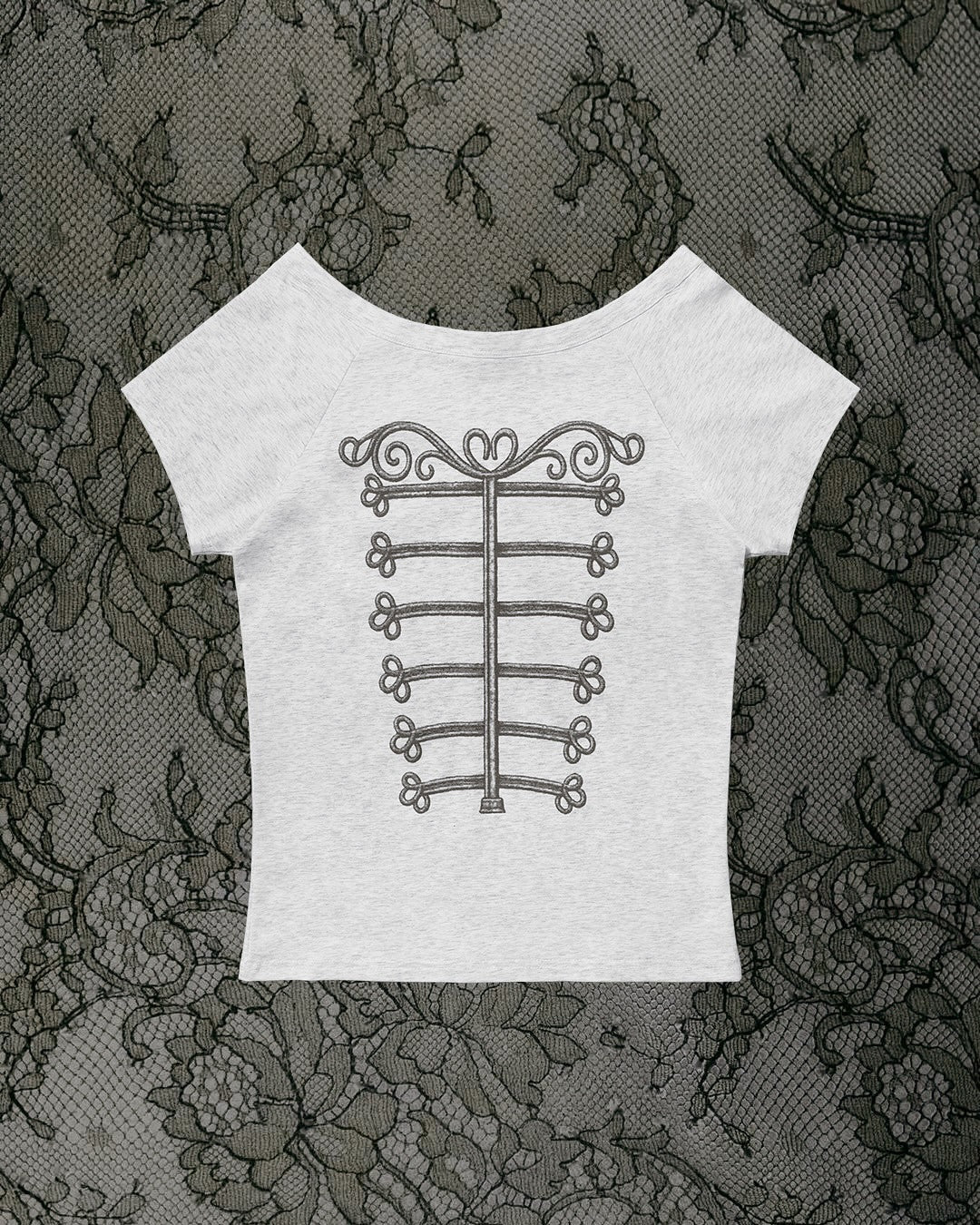 Damen Elegantes T-Shirt mit skulpturalem Design Echo Archiv