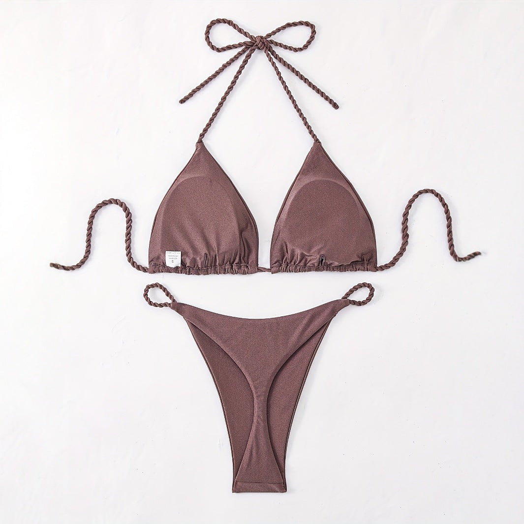 Damen Triangel-Bikini mit geflochtenen Trägern Echo Archiv