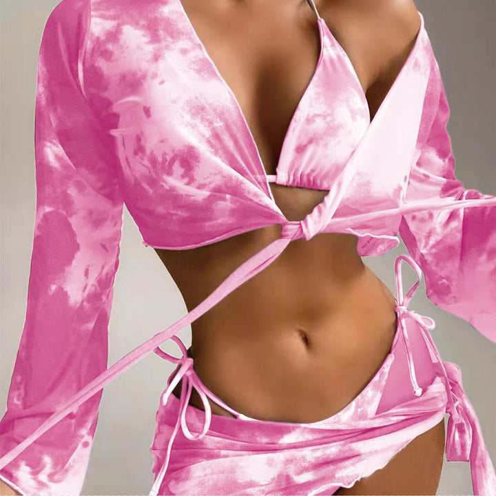 Damen Bikini-Set mit elegantem Wickel-Top und modischem Rock Echo Archiv